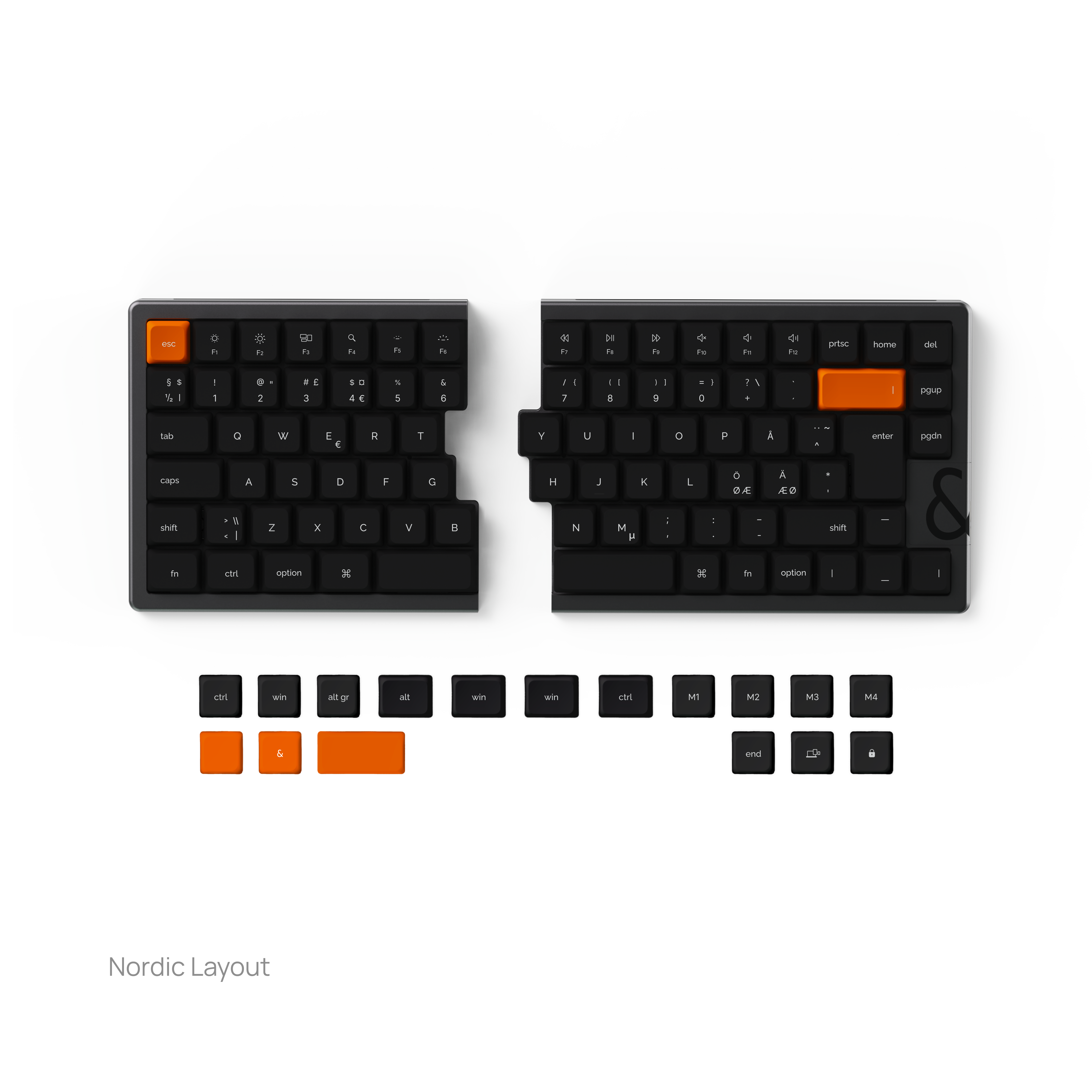 NocFree & Split Ergonomic Mechanical Keyboard – Wireless Bluetooth Keyboard (Pre-Order)