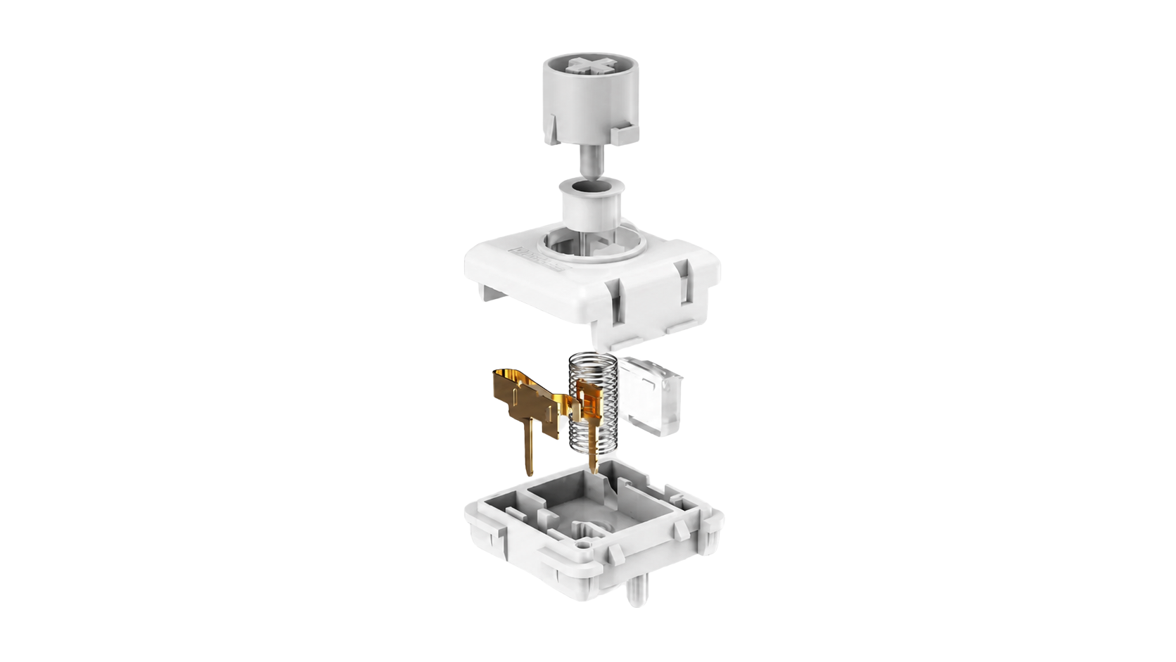 NocFree & Silent low-profile switch exploded view showing internal switch structure