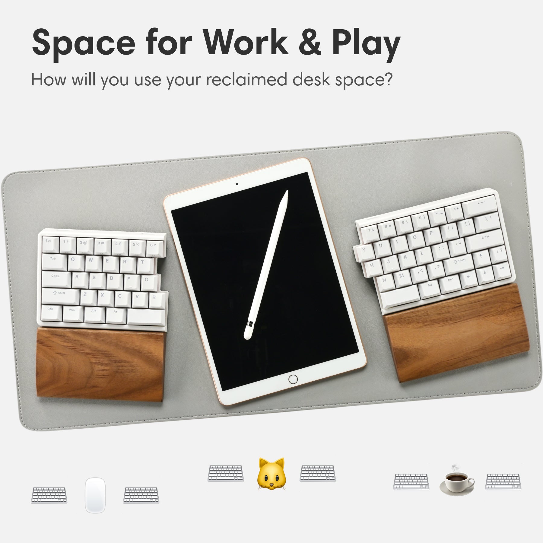 NocFree Lite Wireless Split Keyboard