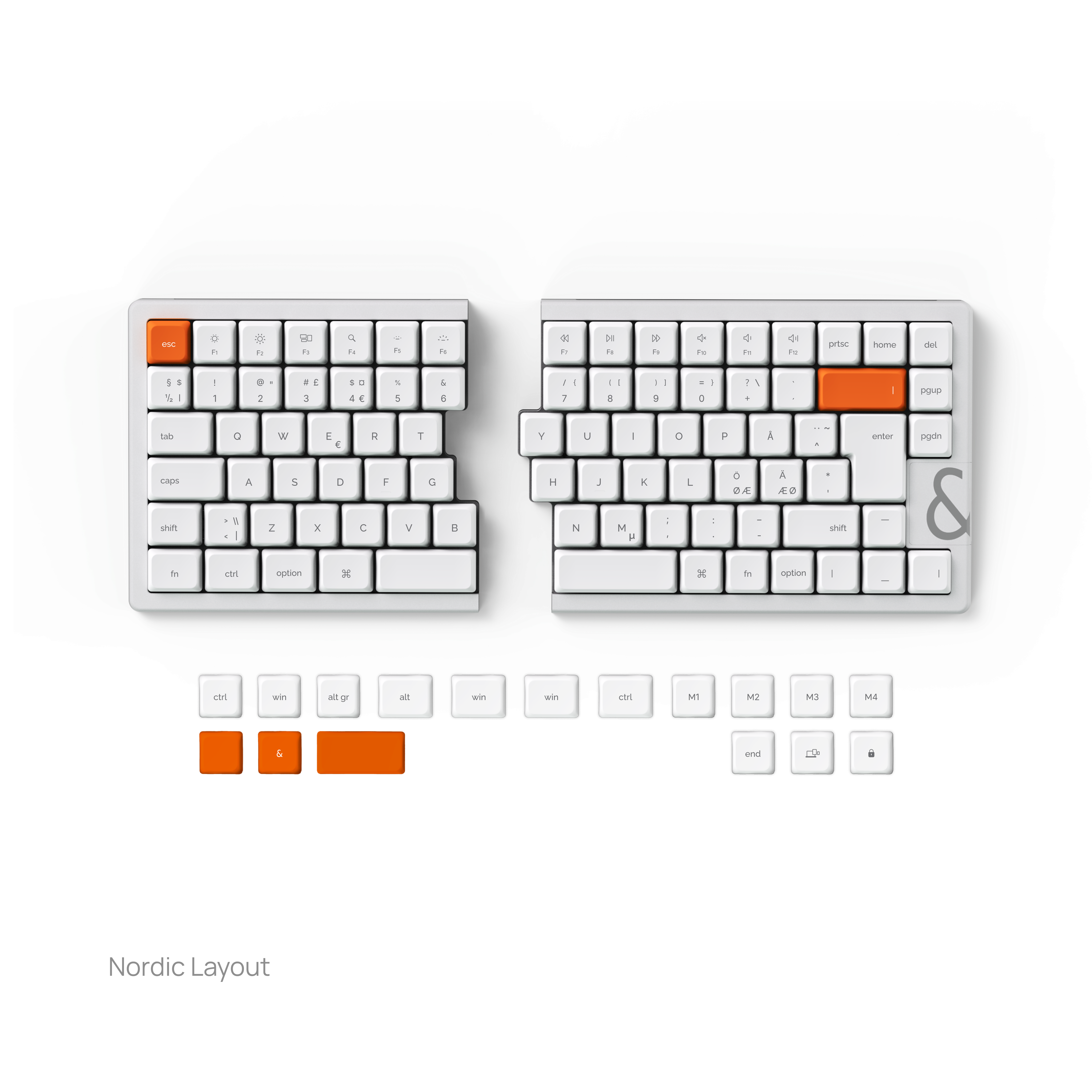 NocFree & Split Ergonomic Mechanical Keyboard – Wireless Bluetooth Keyboard (Pre-Order)