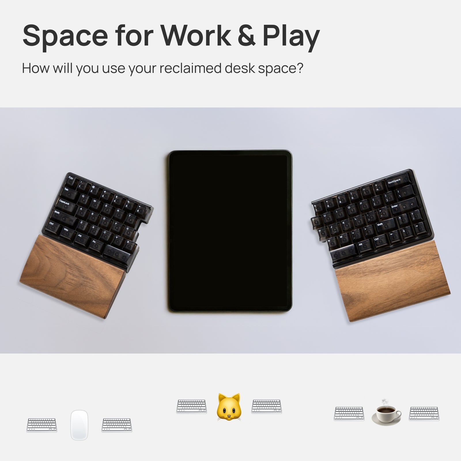 NocFree Lite Wireless Split Keyboard