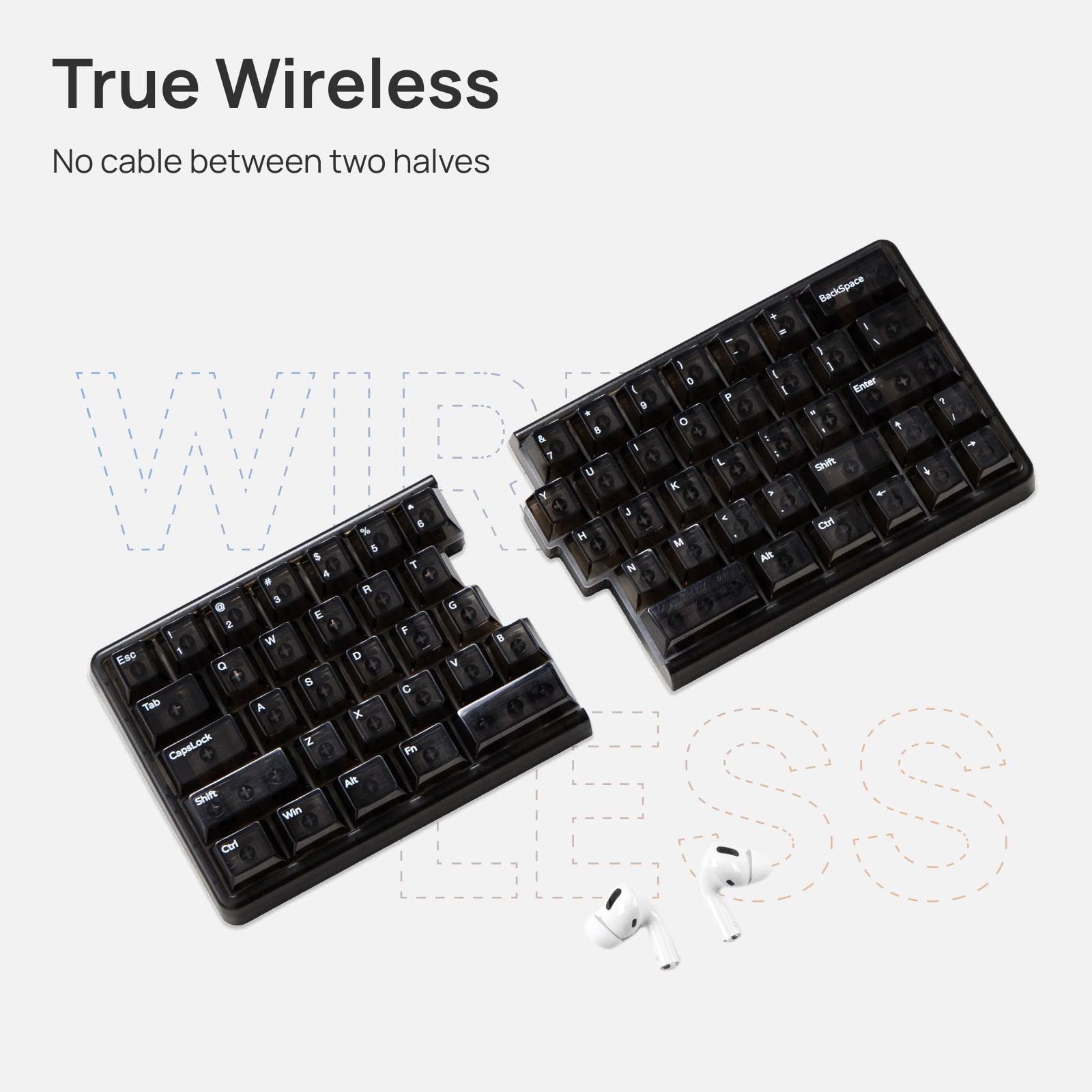 NocFree Lite Wireless Split Keyboard